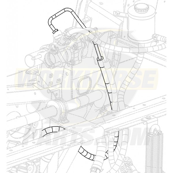 W0010749  -  Hose Asm - Brake Booster Inlet (Booster to Pump)